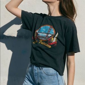 brandy rare graphic crop top